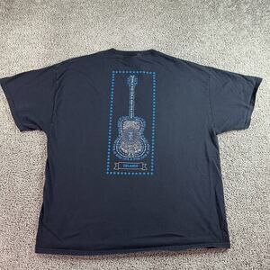 VINTAGE House Of Blues Shirt Mens XXL 2XL Black Blue Orlando Short Sleeve 90s